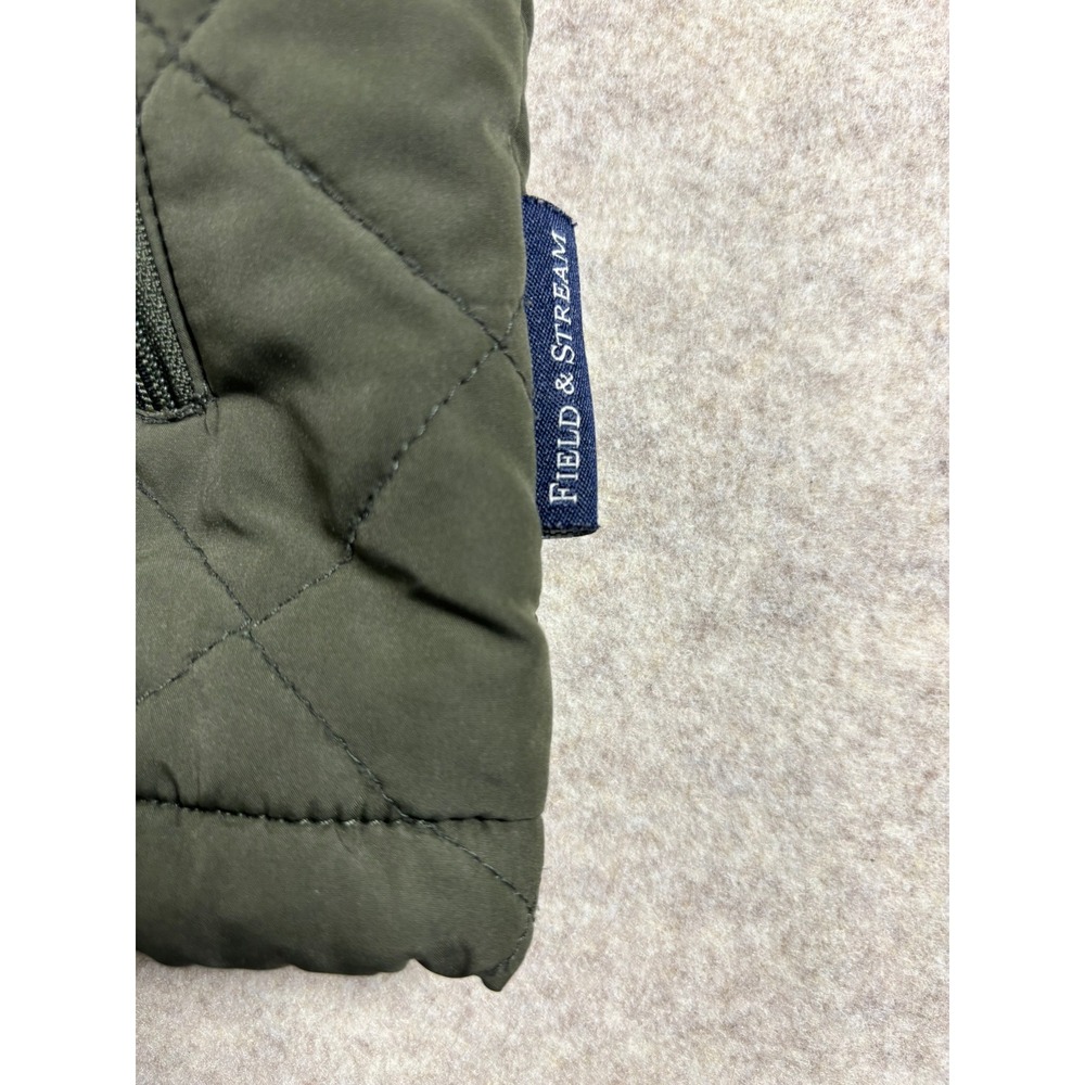 Field & Stream Women Green Quilted Vest Full Zip Pockets Size S Outdoor Layer - Picture 2 of 5